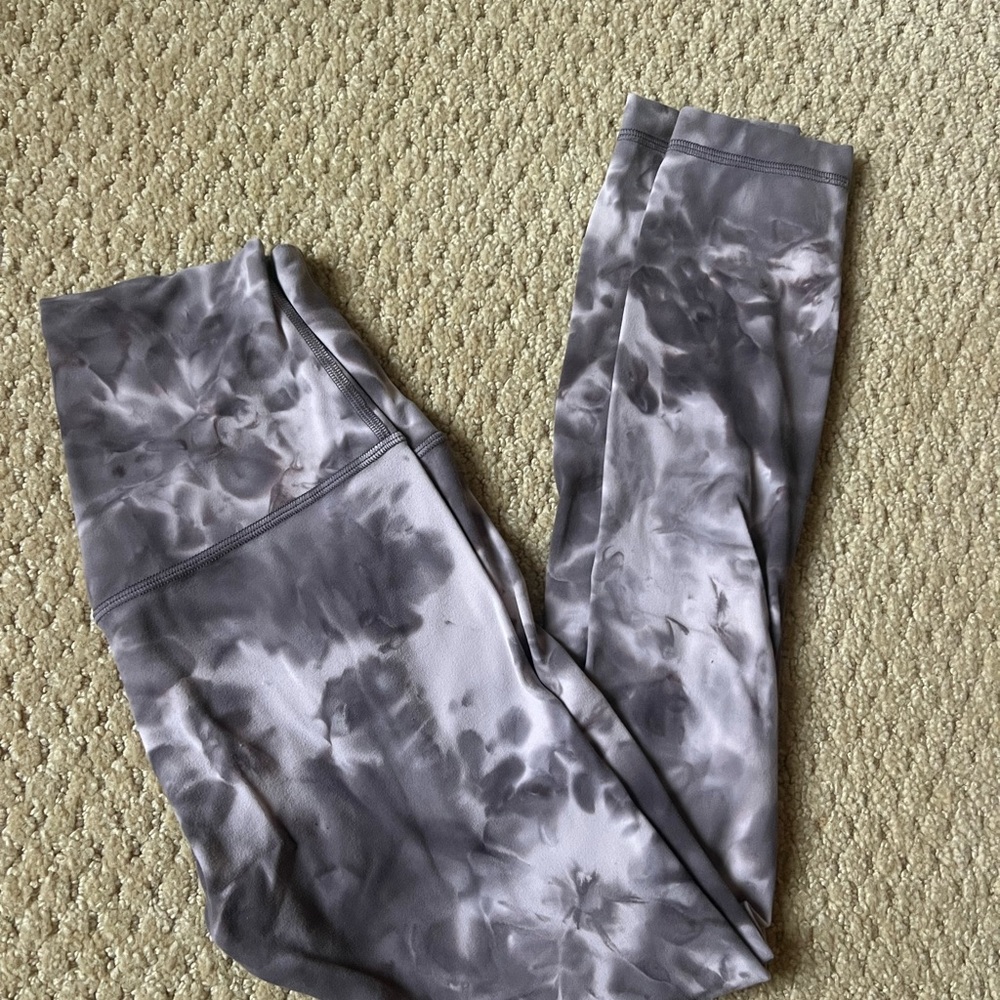 lululemon athletica Gray Tie-Dye Leggings